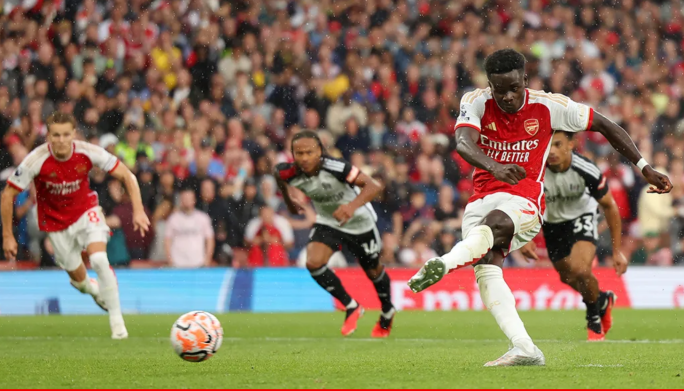 bUKAYO Saka scored a penalty